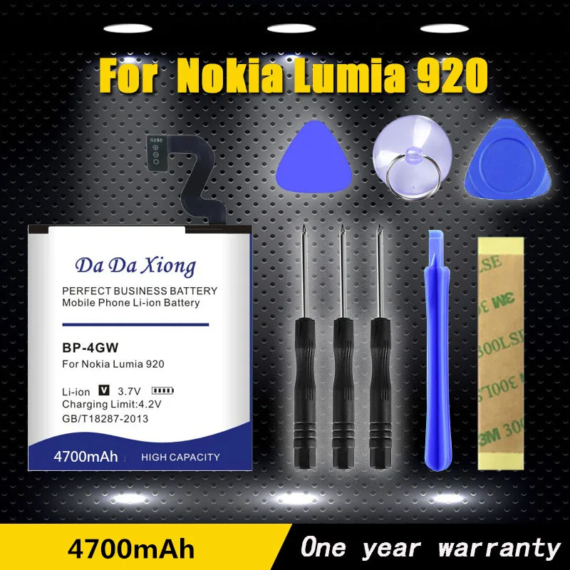 High quality 4700mAh BP-4GW Li-ion Phone Battery for Nokia Lumia 920 920T Bateria Free shipping | Мобильные телефоны и