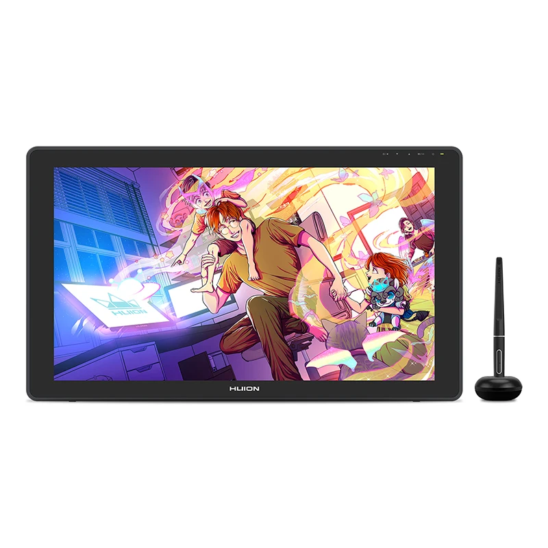 Графический планшет HUION Kamvas 24 Plus для рисования 23 8 дюйма 8192 уровня нажатия |