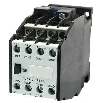 

CJX1-9 AC Contactor Screw Terminal 264V 60HZ Coil 3 Phase 2NO 2NC