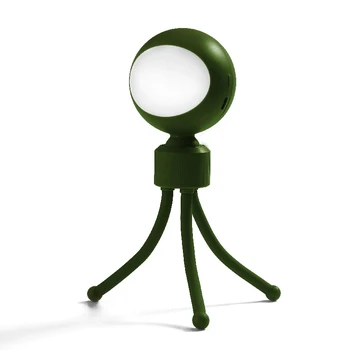 

360° Rotate Sound Light Control USB Charging LED Night Light Desk Lamp Flexible Bedside Lamp Book Light for Home