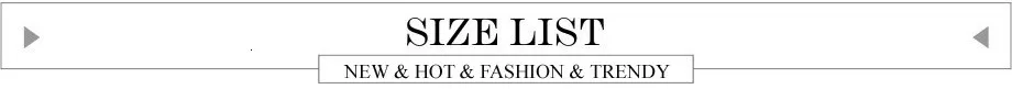 SIZE LIST