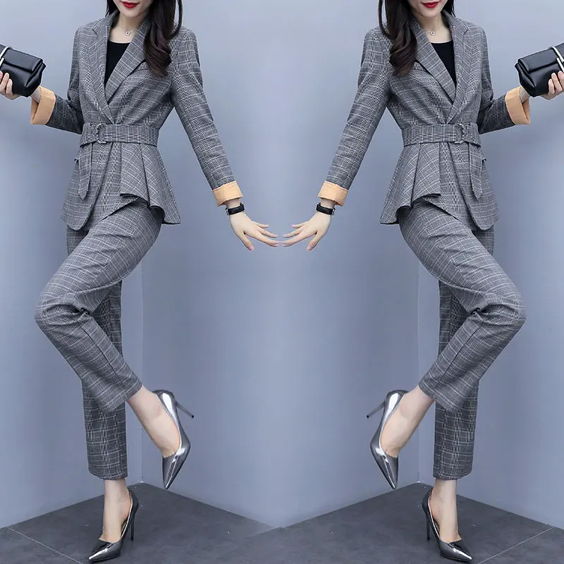 

Early Autumn Suit WOMEN'S Suit 2019 Autumn New Style Fashion Western Style High Cold Royal Sister Spring And Autumn Fashionable