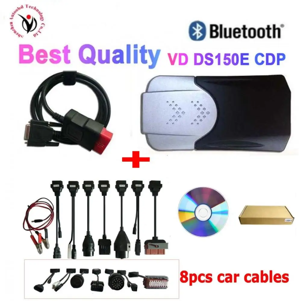 Диагностический сканер vci vd ds150e cdp bluetooth tcs pro obd obd2 2016 00 keygen для delphi автомобильный и