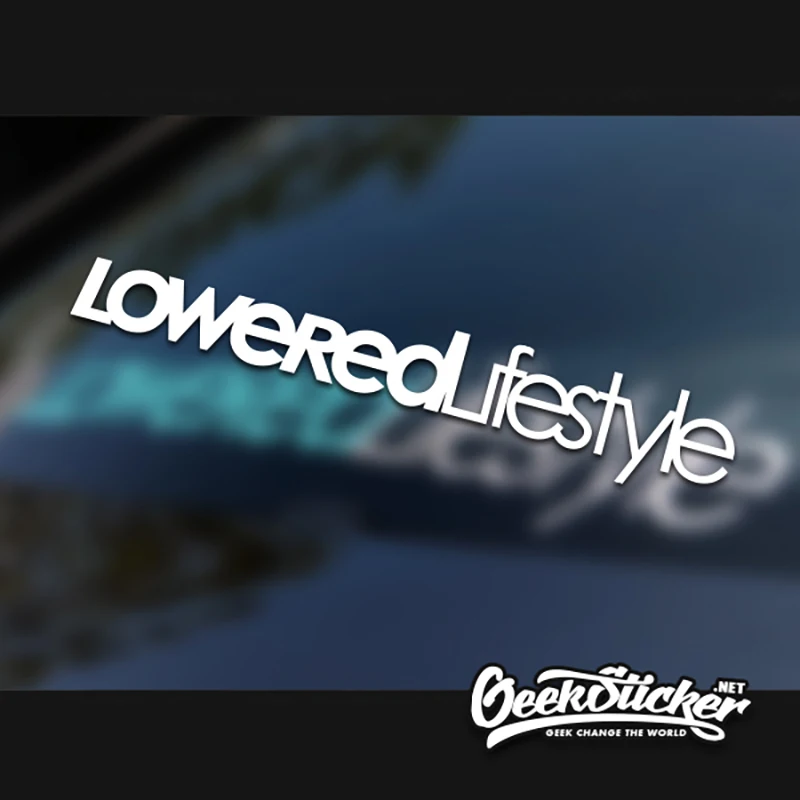

Loweredlifestyle Waterproof Auto Car Front Window Windshield Decal Reflective Sticker For Mazda Toyota BMW VW Honda Car Styling
