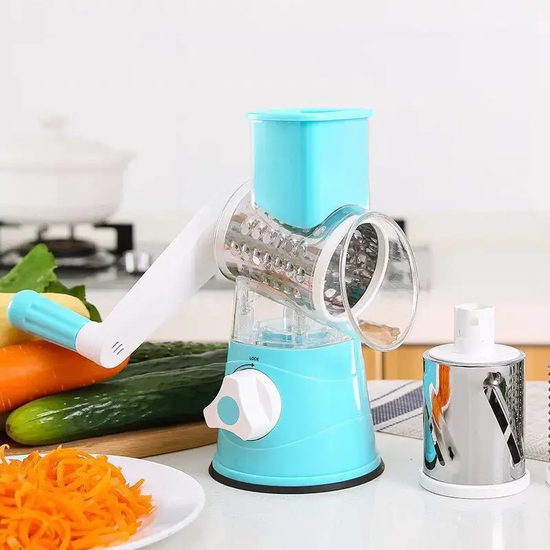 Mandoline Manual Grater Vegetable Cutter Slicer Multifunctional Slicer Potato Cheese Kitchen Gadgets Kitchen Accessories - Цвет: blue