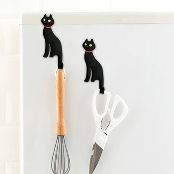 

Creative Fridge Magnet Cute Cat Wall Mount Keys Hook Magnetic Key Holder Hanger Fridge Door Decor
