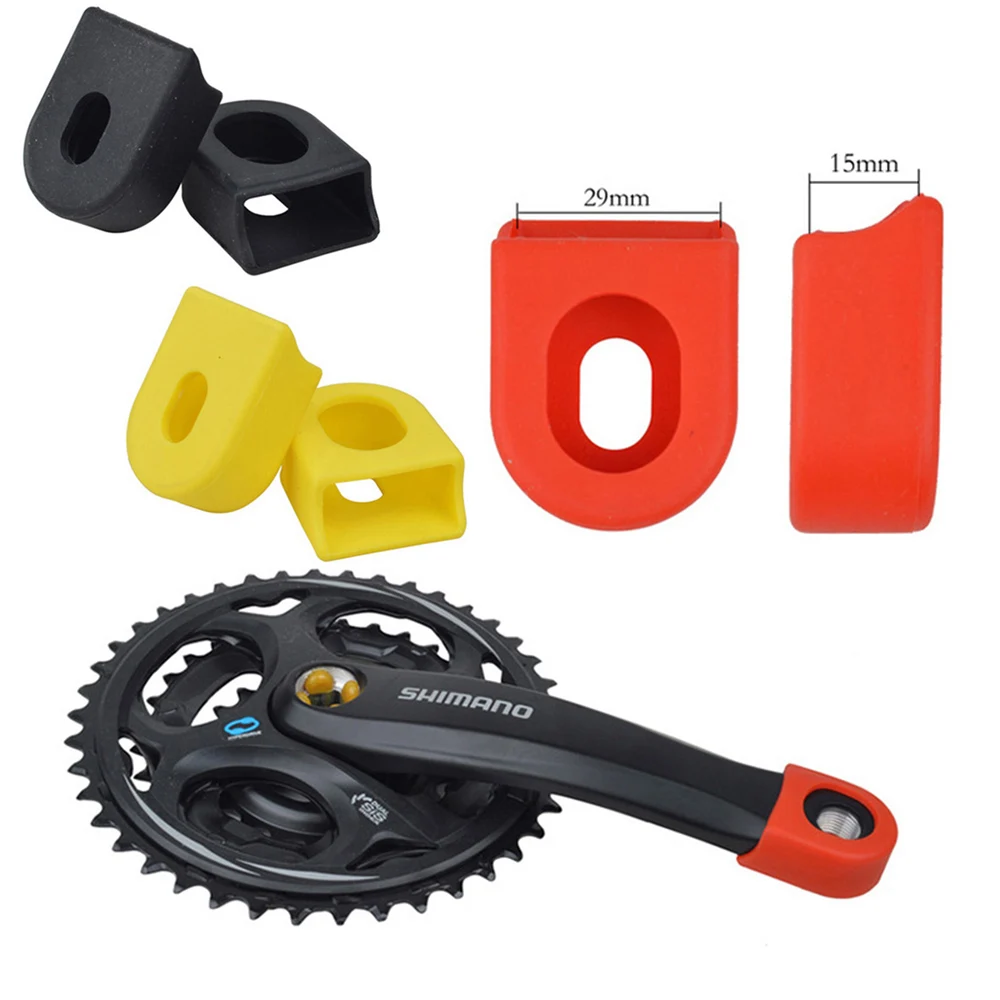 1Pair Silicone Bicycle Crank Arm Boots Protector MTB Bike Crankset Protective Sleeve Cover Bikes Crank Protect For Sram BC0171 (2)