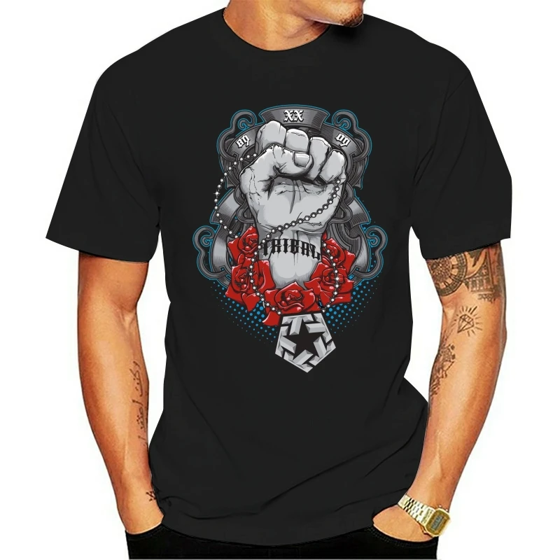Tribal Gear футболка с изображением кулака (черный) | Мужская одежда