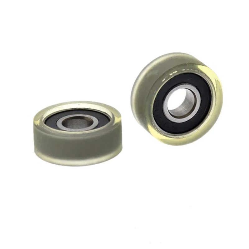 10 Stück/50 Stück geräuschlose Polyurethan-Führungsrolle 6x18x7mm für Förderbänder mit 696/696RS Rollenlager-Reibungsrolle – Detail 3