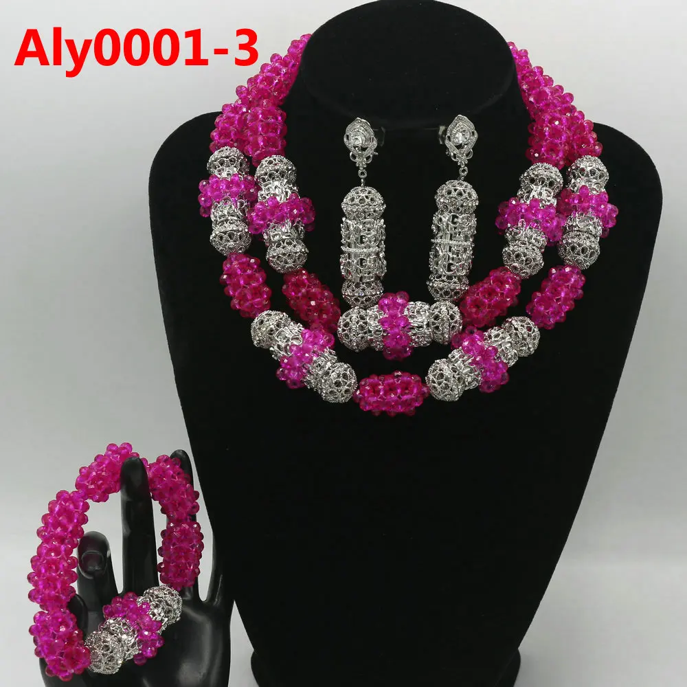 Bridal Jewelry Sets Teal Green Nigerian Wedding African Beads Set Crystal Women New Necklace Free Shipping Aly0001-1 | Украшения и