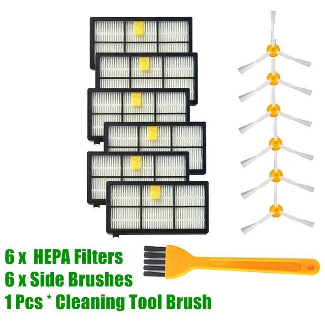 For IRobot Roomba Parts Kit Series 800 860 865 866 870 871 880 885 886 890 900 960 966 980 - Brushes and Filters 13pcs lot1