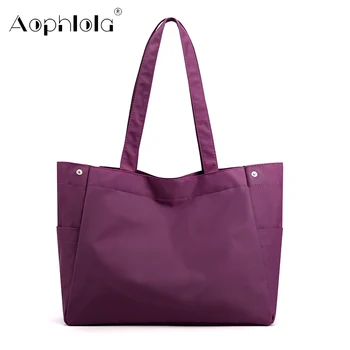 

2020 New Foldable Ladies Nylon Shoulder Bags Fashion Women Big Hand bag Female Purses Woman Messenger Crossbody Bag Sac A Main