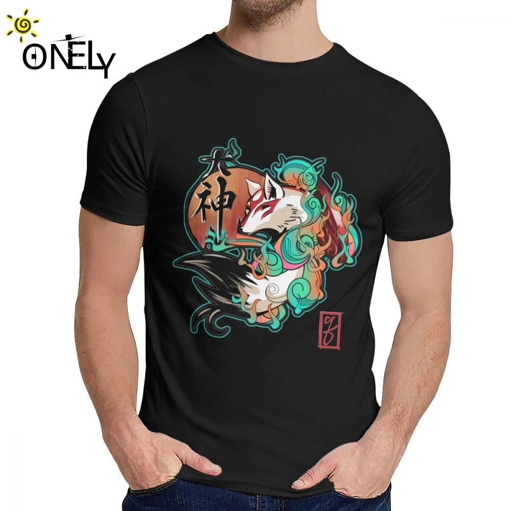 Футболка для мальчиков Okami Adventure Offical Trailer хлопок Geek Классический круглый вырез Harajuku уличная футболка рубашка