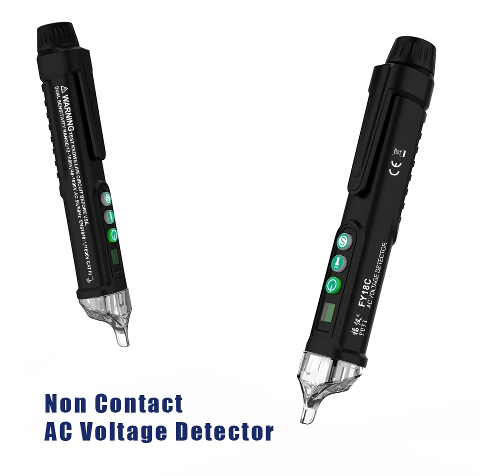 Интеллектуальный Бесконтактный детектор напряжения переменного тока Ручка тестер ручка цифровой 12-1000 В AC тестер напряжения детекторы Электрический тестер метр