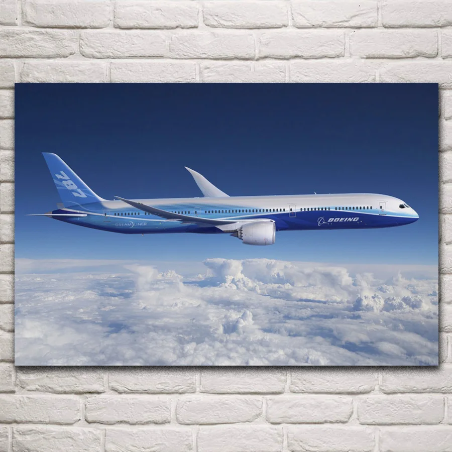 Самолеты Боинг 787 dreamline небо облака самолет QX412 гостиная домашняя стена