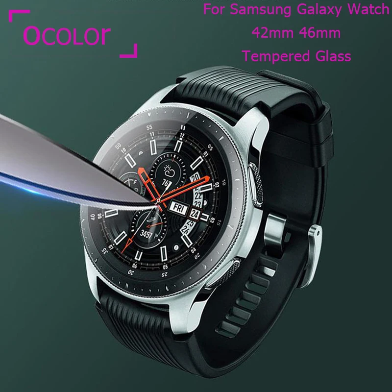 2 PCS Film For Samsung Galaxy Watch 42mm 46mm Tempered Glass Screen Protector Protective Guard Anti Explosion Anti-shatter | Мобильные