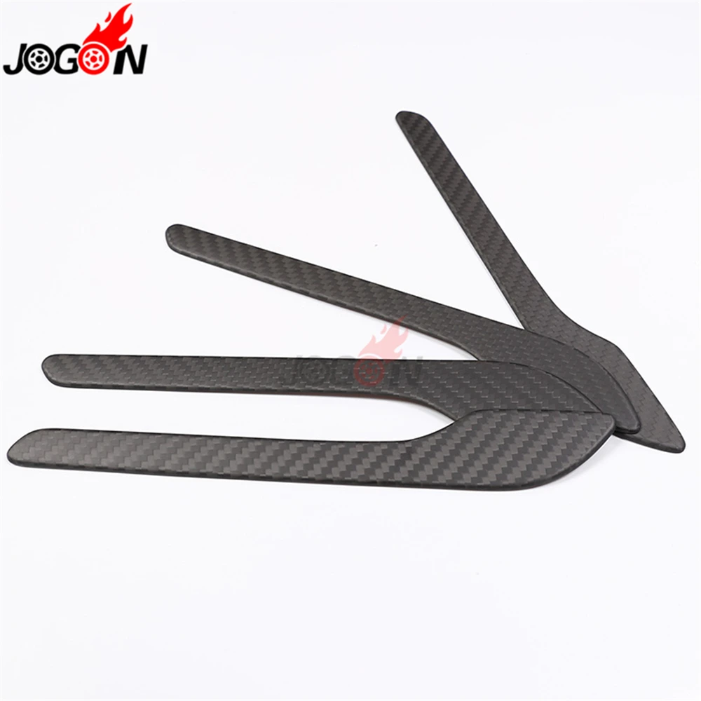 Glossy& Matte Carbon Fiber For Tesla Model 3- Car Styling Side Door Handle Cover Trim Molding Accessories