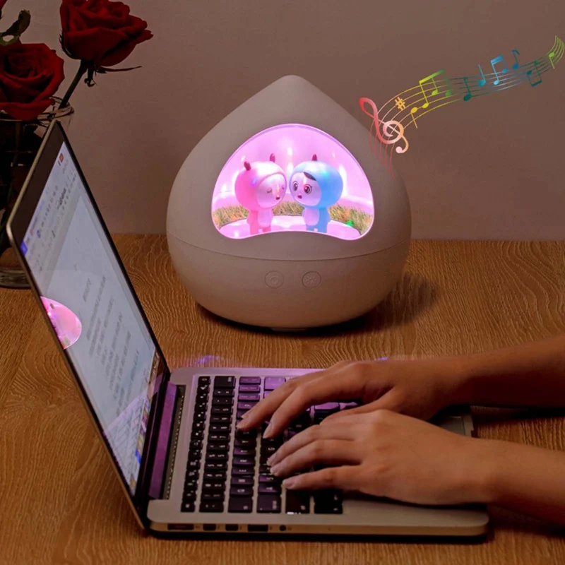 

Music Projector Night Light USB Chargeable 360 Universe Starry Sky Rotated LED Lamp Colorful Flashing Star Kids Baby Gift