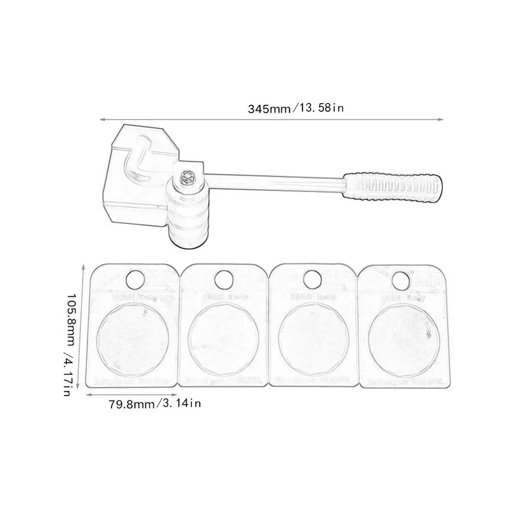 Heavy Object Shifter Furniture Shifter Five-piece Mover Heavy Object Moving Tool Moving Machine Durable