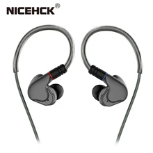 NICEHCK M6 4BA+ 2DD гибридный 6 дисков в ухо наушники HIFI металлические наушники-вкладыши Наушники для контроля звучания с MMCX съемный кабель IEM