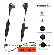 HIFI Wirless Bluetooth 5.0 Heavy Bass earphone Dual Dynamic Driver TF Card Earphone sport running in earphone#Y2Q