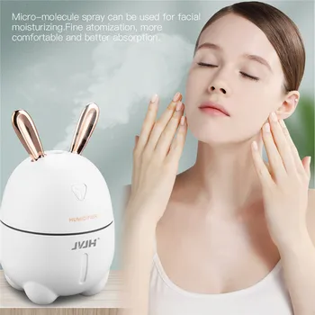 

Ultrasonic Mini Air Humidifier 300ml Aroma Essential Oil Diffuser For Home Car USB Fogger Cool Mist Maker With LED Night