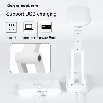 

Table Light Sleeping USB Rechargeable Dormitory Bedsides Office Foldable Portable Color Change Led Gift Home Stepless Dimming