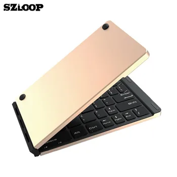 

Foldable aluminum alloy gaming keyboard 66 keys for windo Android three system universal laptop metal keyboard