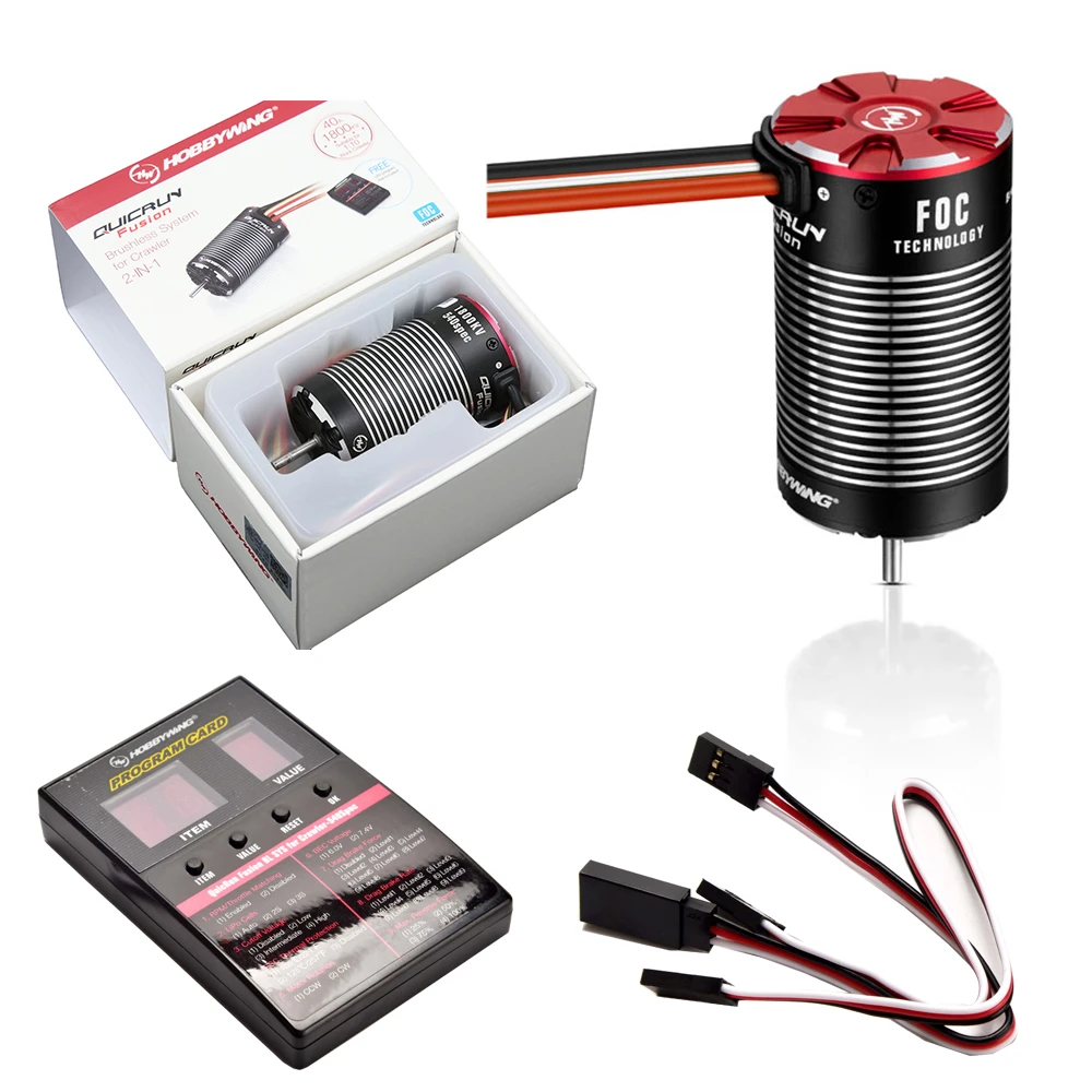 HOBBYWING QuicRun Fusion 540 1800KV Brushless Sensory Motor Built In 40A ESC 2 in 1 FOC System