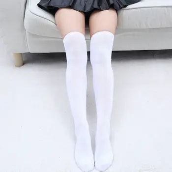 

Women's Over Knee Stockings Sexy Knee High Stockings Female Thigh High Fantasy White Stockings Black Panythose