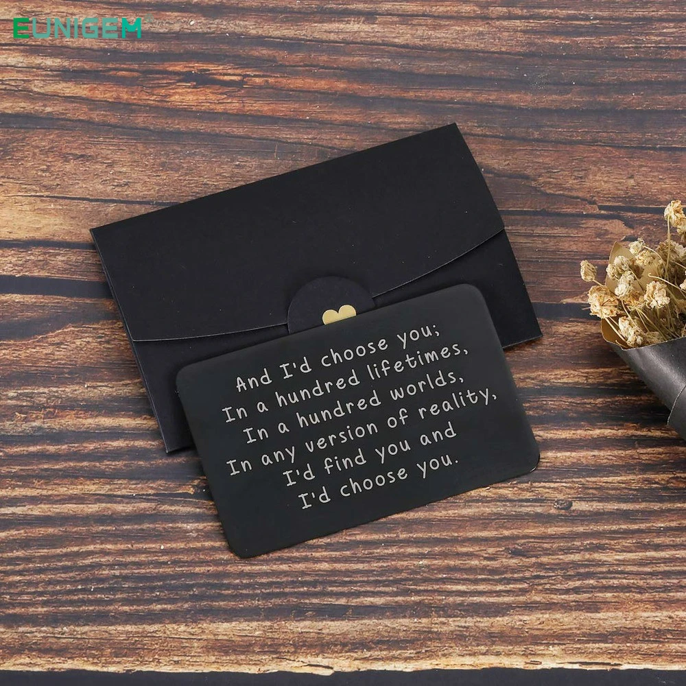 Wallet Quotes For Husband Valentine Gifts For Him Her Men Wallet Card Black For Boyfriend Husband  From Wife Girlfriend Love Note Gifts For Groom Fiance - Key Chains -  Aliexpress