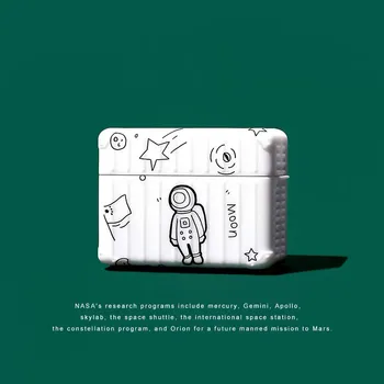 

New Astronaut Wireless Earphone Charging Box Cover Bag for Apple AirPods Pro Soft Protective Case Cover for AirPods 1/2 case