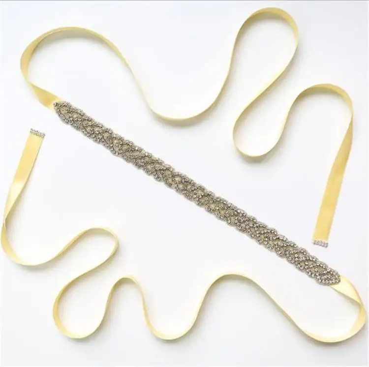 champagne yellow GetSpring женский ремень полная дрель декоративная лента модный пояс Универсальные женские ремни многоцветные пояс высокое качество - Цвет: champagne yellow