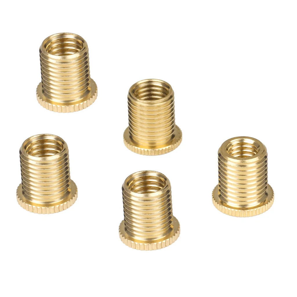 Pack Of 5 Alloy Gear Shift Knob Thread Adapters Nuts Inserts Set M10 X 1.5