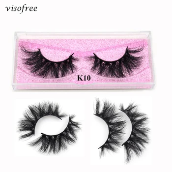 

Visofree Eyelashes 5D Mink Eyelashes Thick Long Mink Lashes Natural Dramatic Volume Eyelashes Extension 3D False Eyelashes K10
