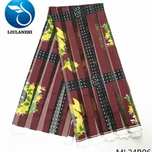 LIULANZHI печатная лента ткань Африканская кружевная ткань для шитья Высокое качество африканская Лента ткань ML24R01-15