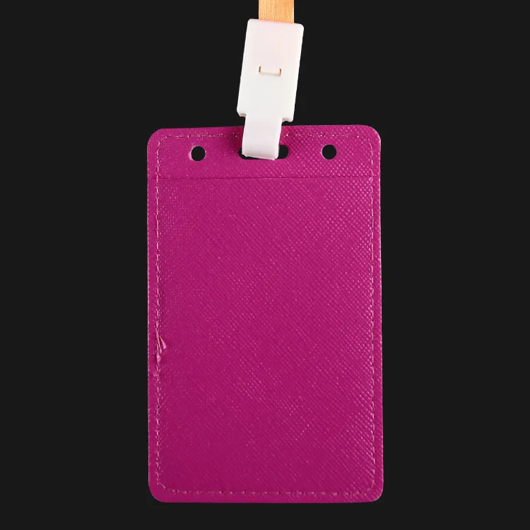 

Customizable Every Leather PVC Material Work Permit Every Creative Pattern Chest Card Cover Badge Logo