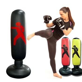 

Boxing Muay Thai Inflatable Tumbler Decompression Punching Sandbag for Kid Adult Trainers Force Core Training Tool