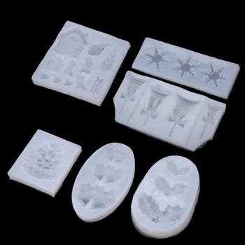 

Christmas Tree Elk Pine Nut Silicone Epoxy Resin Molds Jewelry Making Tools