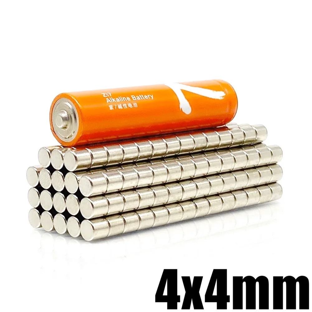 20-5000 pz 4x4mm Mini piccoli magneti rotondi N35 magnete al neodimio Dia 4x4mm permanente NdFeB potenti magneti potenti 4*4