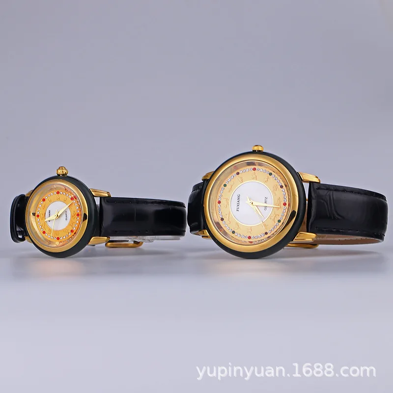 

Natural Jade Table Chinese Zodiac Men And Women-Jasper COUPLE'S Watch Quartz Watch Jade Watch Hetian Jade Watch