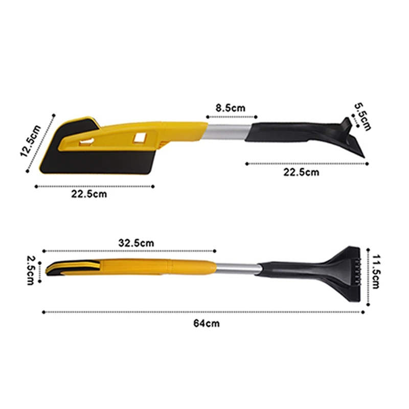 Скребок для льда 2 в 1 съемный Снегоуборщик износостойкий EVA автомобильная лопата для уборки снега Автомобильная лопатка для льда щетка для снега