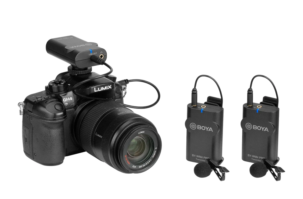 BOYA BY-WM4 Pro K2 K1 телефон беспроводной Lav микрофон видео аудио петличный микрофон для DSLR камеры DV смартфон Vlog прямая трансляция