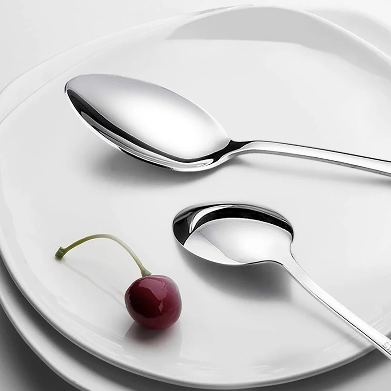 

Cutlery Set, 32-Piece Stainless Steel Flatware Sets, Include Knife/Spoon/Fork, Mirror Polished Dinnerware, Dishwasher Safe - Ser