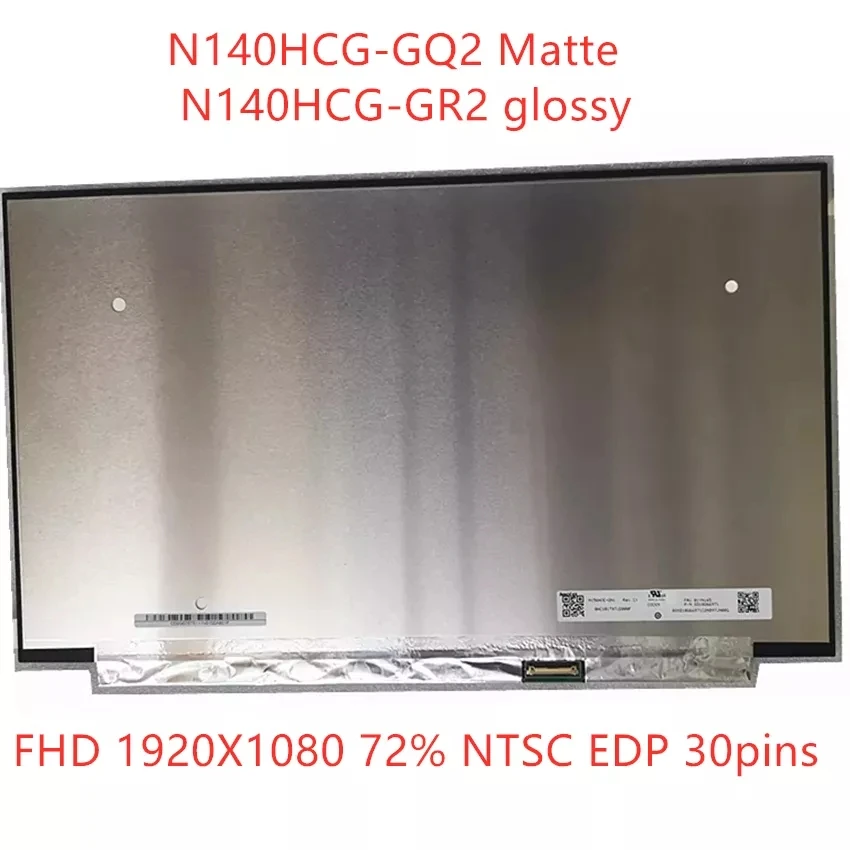 

14,0 дюймовый FHD 72% x NTSC EDP 30-контактный фотографический Блестящий светодиодный экран, ЖК-дисплей IPS Matirx FRU: 01YN156