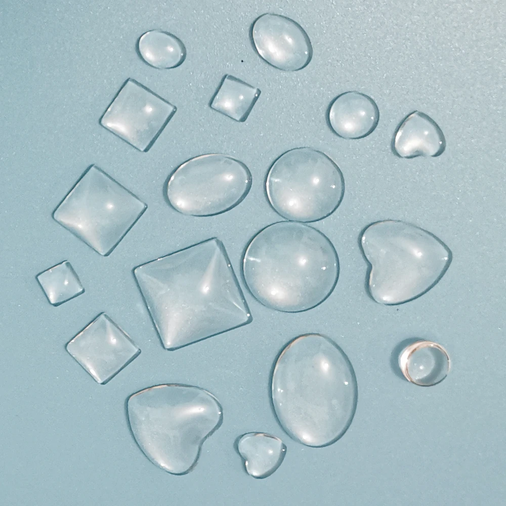 Round/Heart/Oval/Square Simulation Waterdrop Dewdrop Card Making Accessories Cutting Dies Stamps Scrapbooking Decor Dew Drops