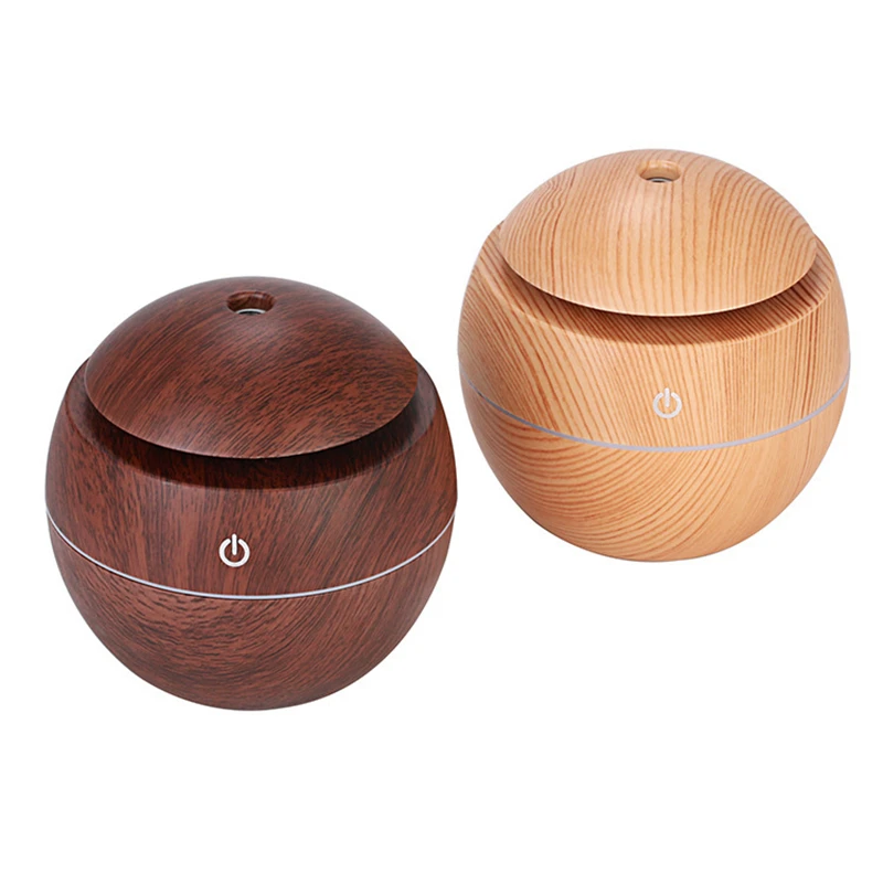 

130ML Mini USB Ultrasonic Cool Mist Humidifier Aroma Essential Oil Diffuser Air Purifier 7 Color Change Light For Office