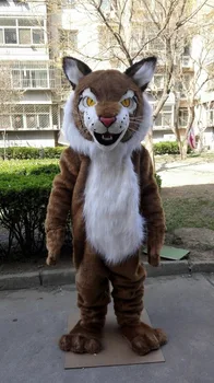 

NEW Halloween Wildcat Mascot Costume Suit Cosplay Party Game Dress Outfit Halloween Adult Mascot Costumes for Sale