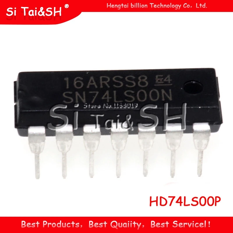 10 шт. HD74LS00P DIP14 HD74LS00 DIP SN74LS00N 74LS00 SN74LS00 DIP-14 Новый и оригинальный IC | Электронные