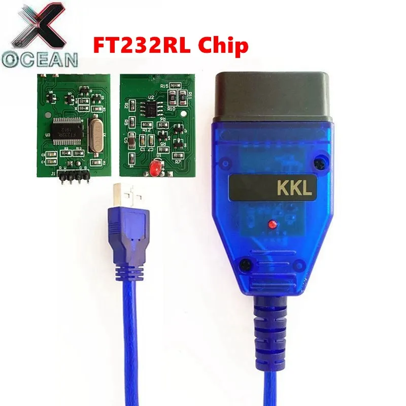 Для VAG KKL 409 диагностический Интерфейс с FTDI FT232RL чип для OBD2 кабеля сканер кабель